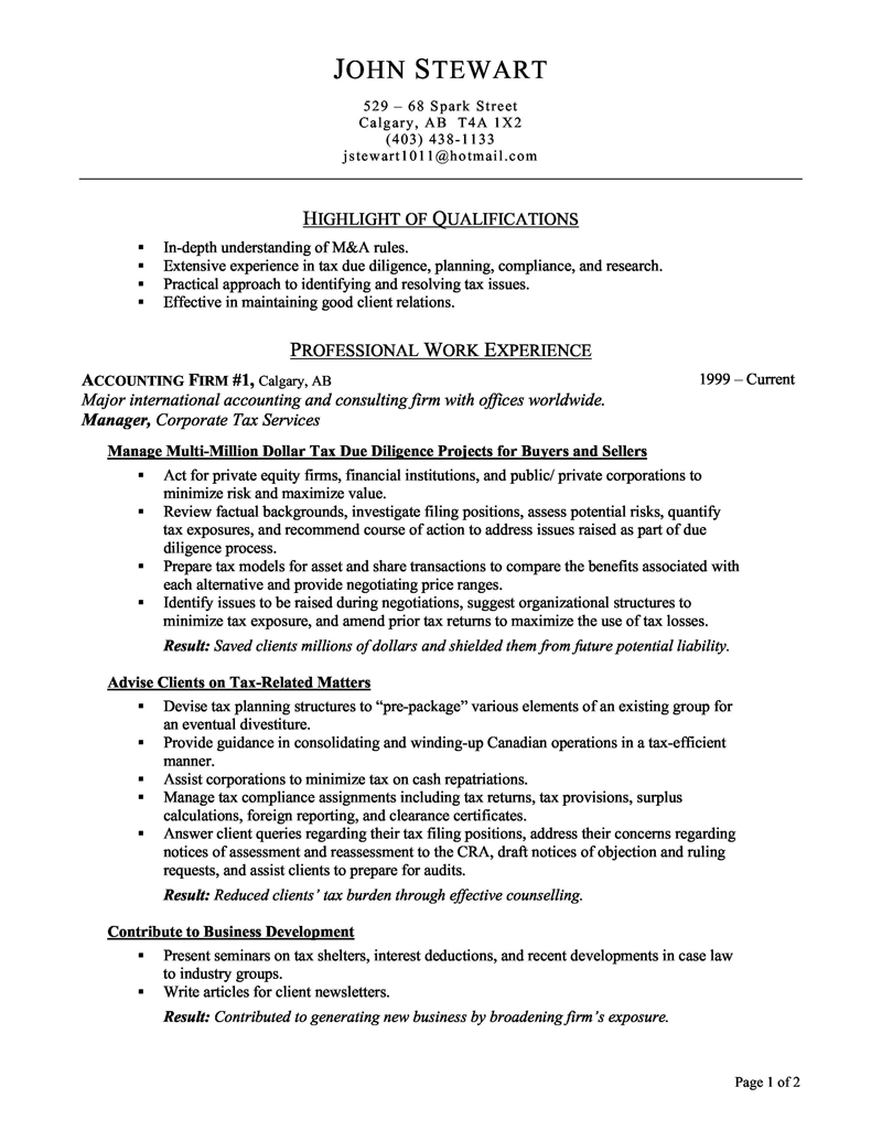 Resume Samples