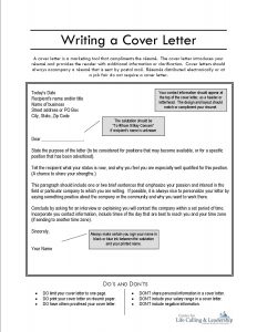 Cover Letter Samples • ALL DOCS